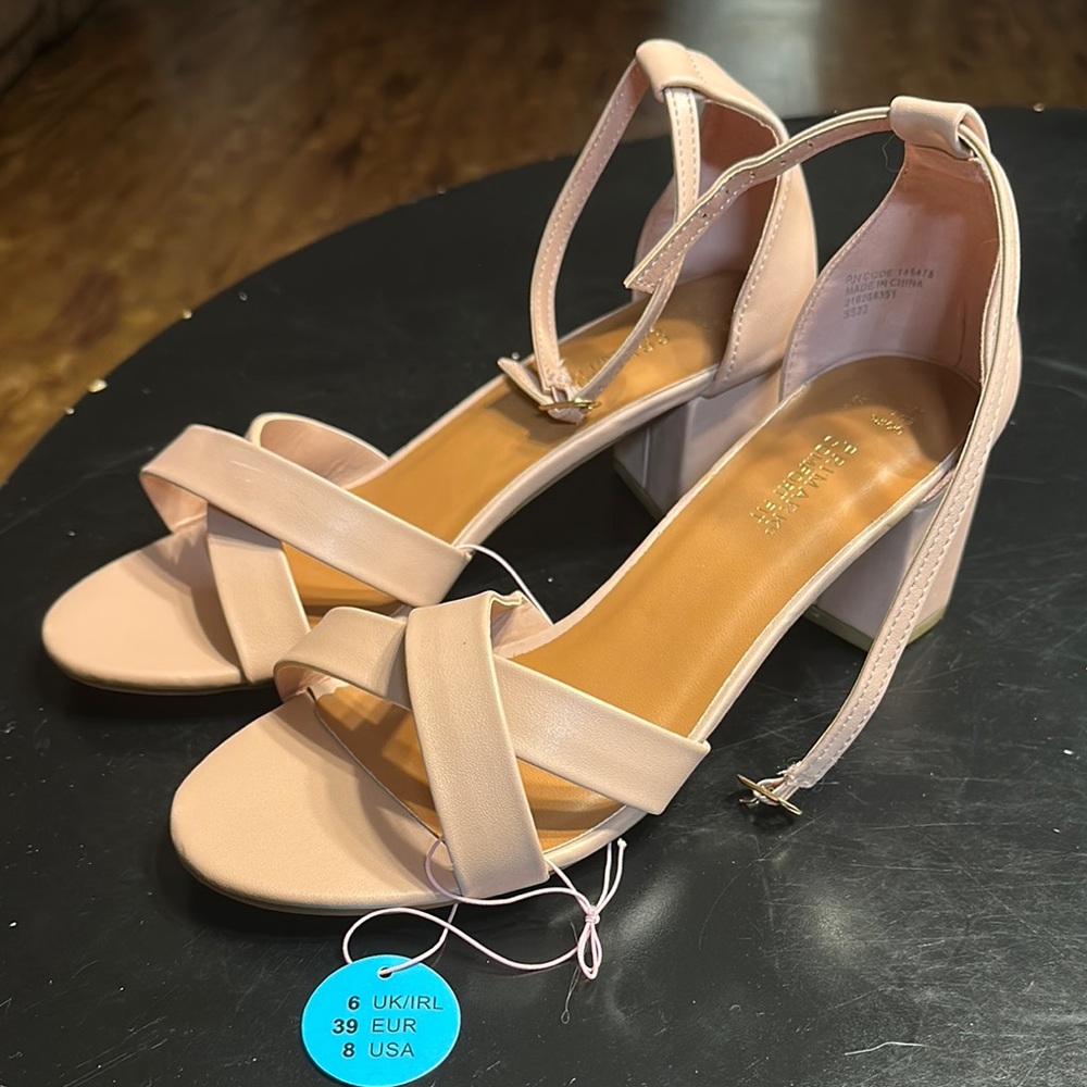 Elegant Pink Strappy Heels